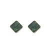 Korean-style fashionable, exquisite, simple, elegant and individual emerald earrings, stud earrings and butterfly jewelry Item Picture